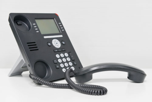 Black VoIP Telephone